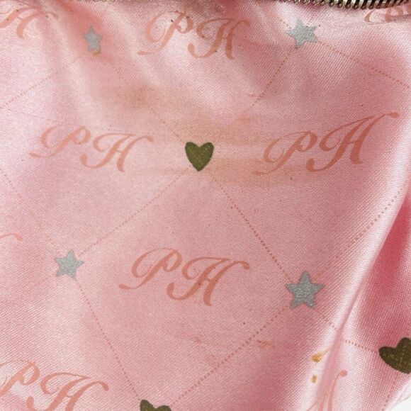 VTG 2000s Black Paris Hilton Chain Strap Mini Bag Purse Charms DISTRESSED WORN - Picture 12 of 16